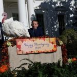 Biden pardons turkeys Peach